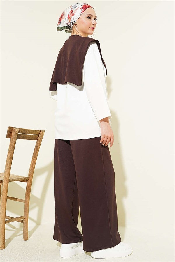 Basic 2 Piece Set with Shoulder Straps, Coffee