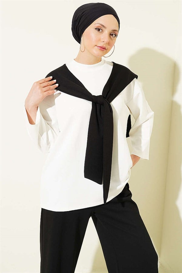 Basic 2 Piece Set with Shoulder Straps, Black