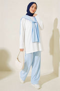 Loysha 2 Piece Set with Shoulder Detail, Ice Blue