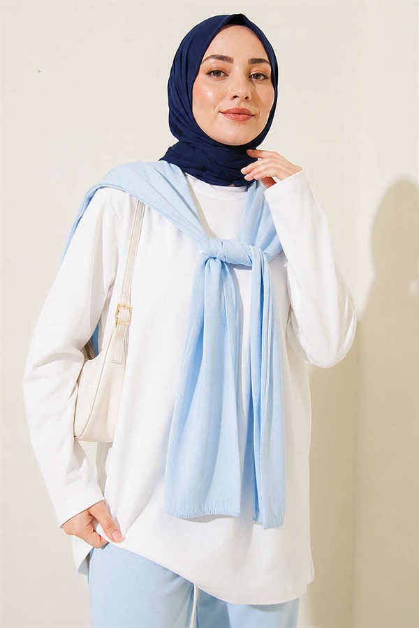 Loysha 2 Piece Set with Shoulder Detail, Ice Blue