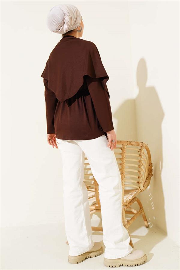 Shoulder Shawl Loisha Tunic Coffee
