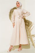 Tie Front Dress Stone