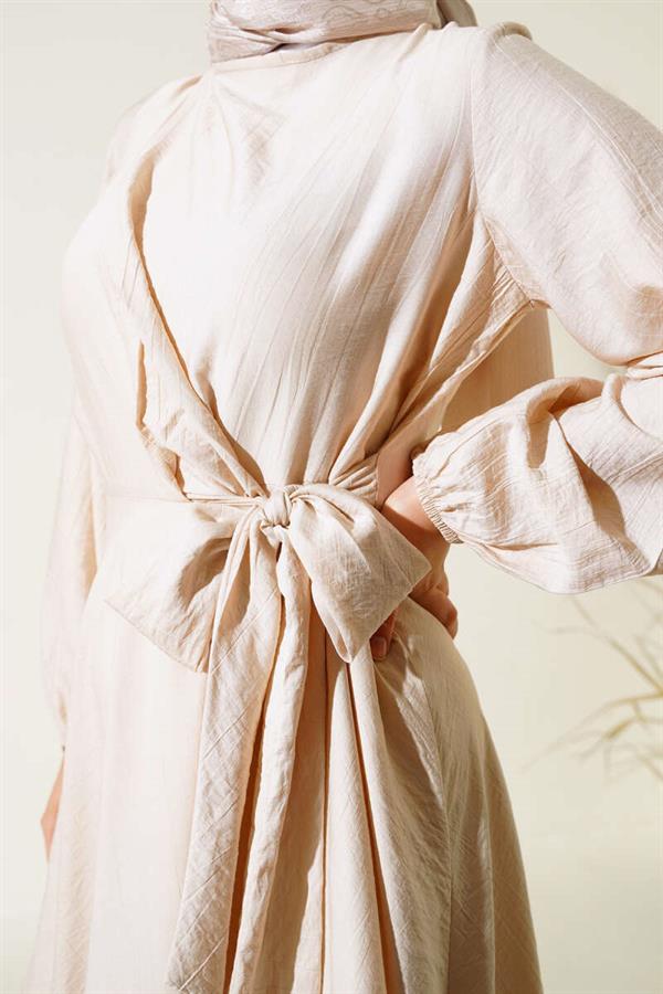 Tie Front Dress Stone