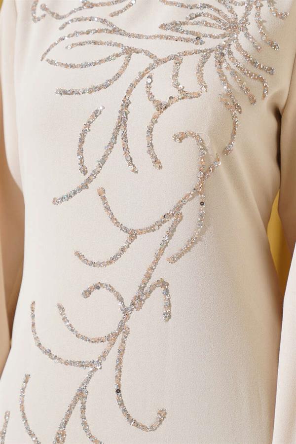 Plus Size Dress with Stones on the Front