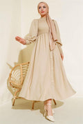 Front Gipel Dress Beige