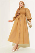 Front Gipel Dress Camel