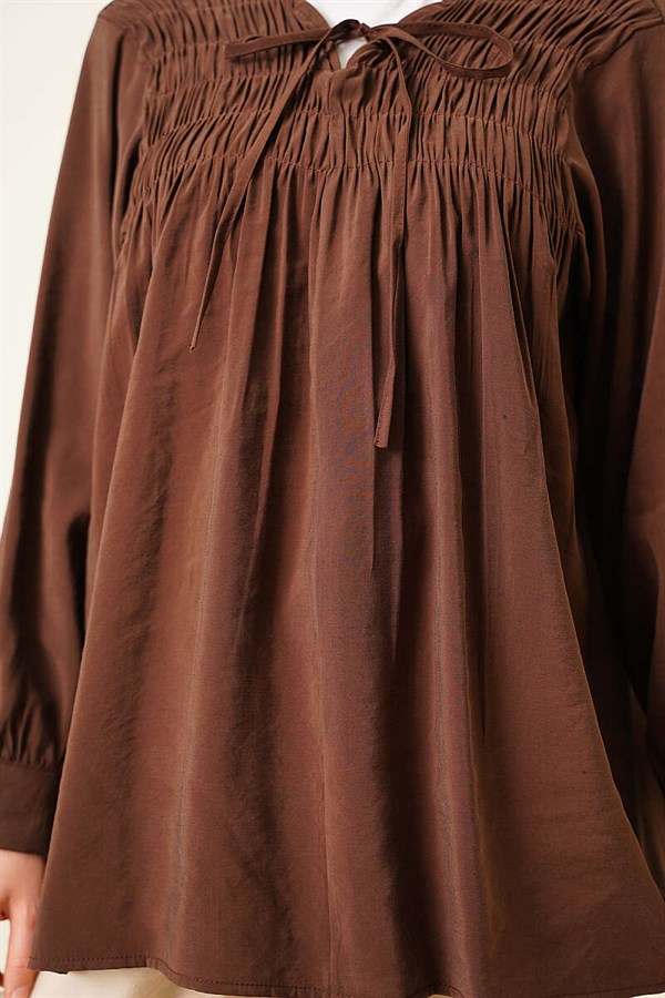 Front-Modal Tunic in Brown