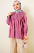 Front-Modal Tunic in Magenta