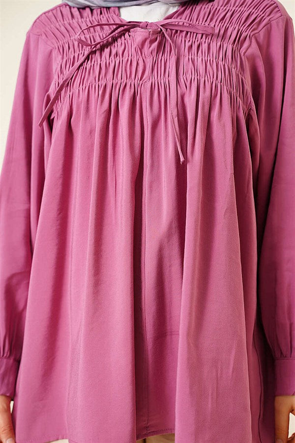 Front-Modal Tunic in Magenta
