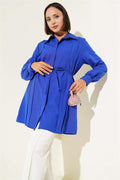 Front Darted Rope Belted Tunic Saxe