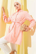 Tunic with Front Dart and Rope Belt