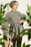 Front-Dart Parachute Shirt, Khaki