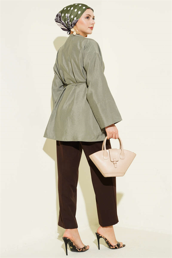 Front-Dart Parachute Shirt, Khaki