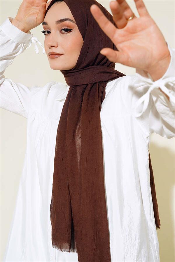 Organic Bamboo Krash Shawl Bitter Coffee