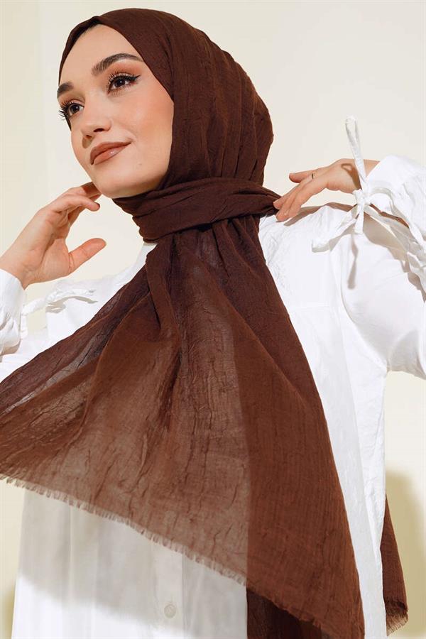 Organic Bamboo Krash Shawl Bitter Coffee