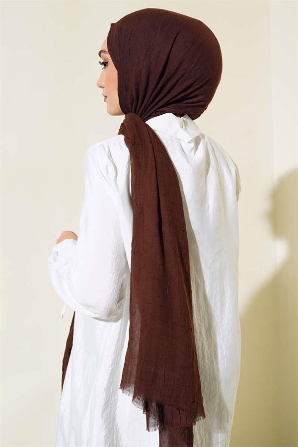 Organic Bamboo Krash Shawl Bitter Coffee