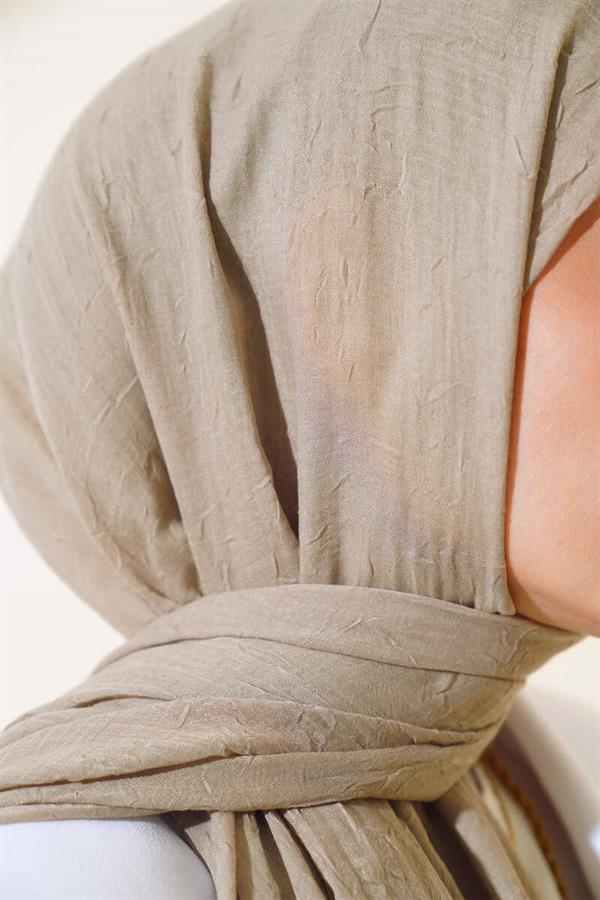 Organic Bamboo Krash Shawl Light Mink