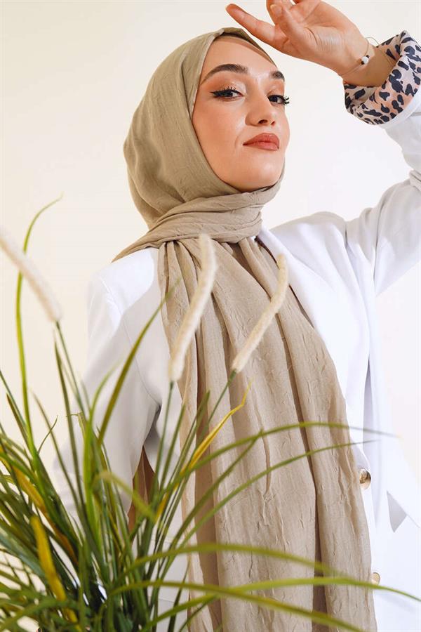 Organic Bamboo Krash Shawl Light Mink