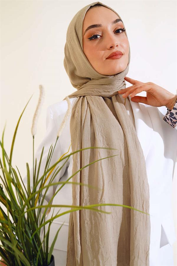 Organic Bamboo Krash Shawl Light Mink