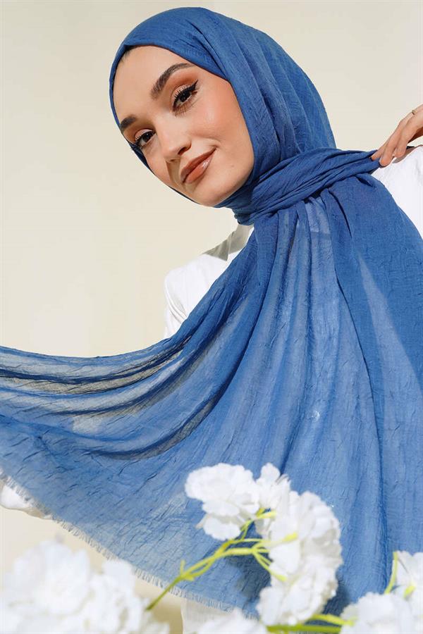 Organic Bamboo Krash Shawl Indigo