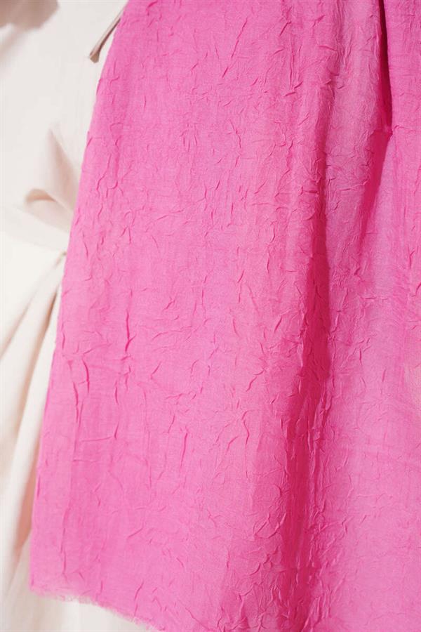 Organic Bamboo Crush Shawl Pink