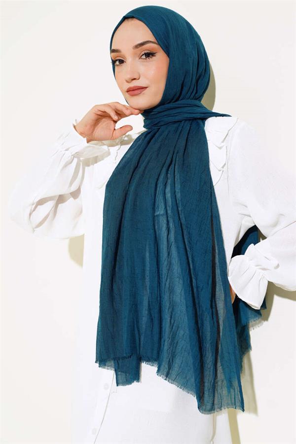 Organic Bamboo Krash Shawl Petrol Green