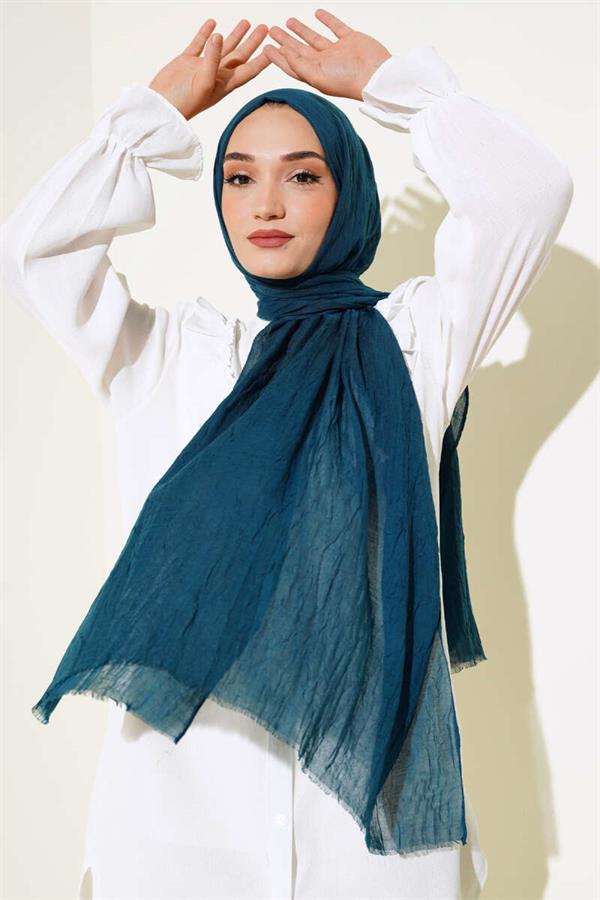 Organic Bamboo Krash Shawl Petrol Green