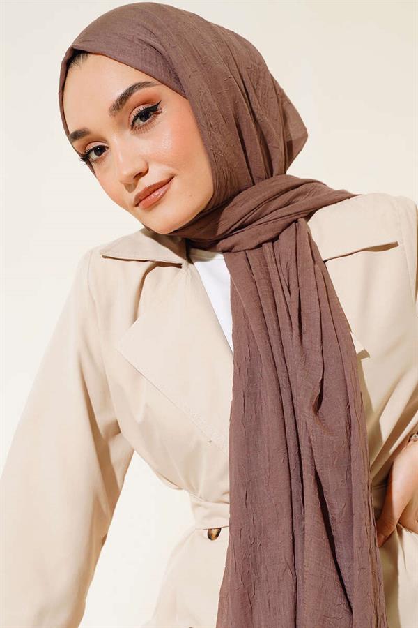 Organic Bamboo Krash Shawl Soft Coffee