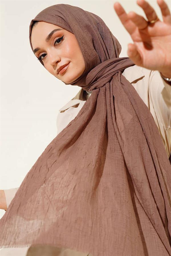 Organic Bamboo Krash Shawl Soft Coffee