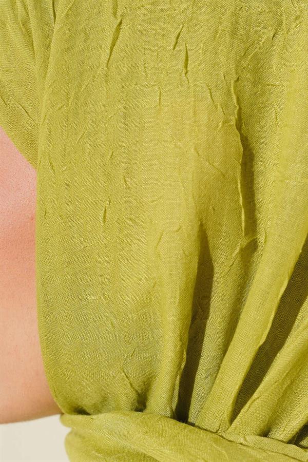 Organic Bamboo Krash Shawl Oil Green