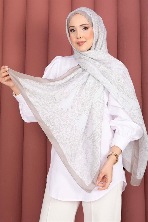 Authentic Motif Shawl Series Beige
