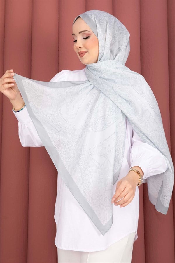 Authentic Motif Shawl Series Grey