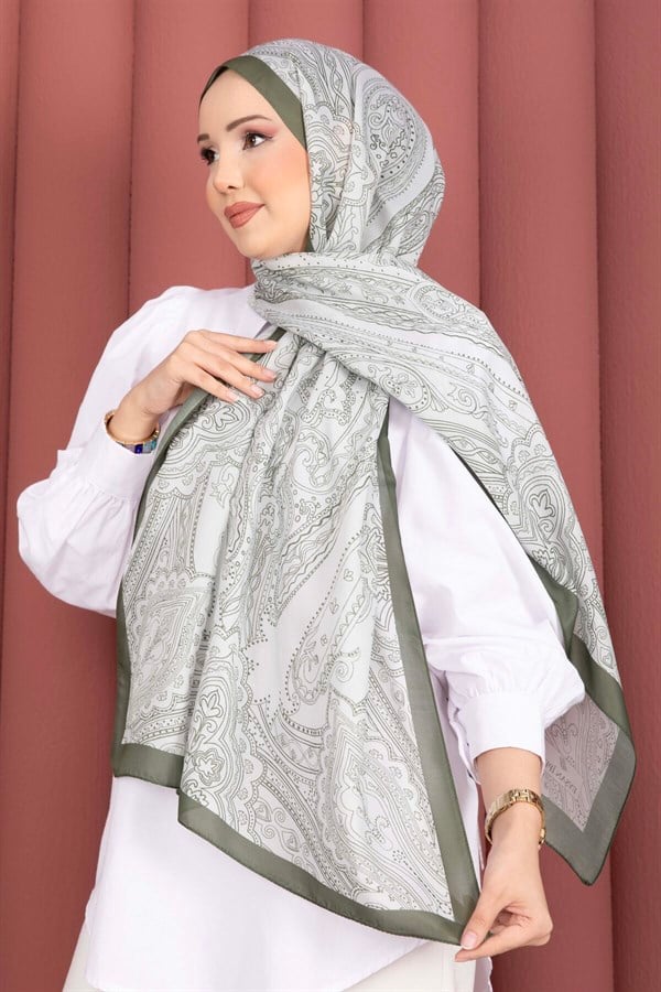 Authentic Motif Shawl Series Khaki