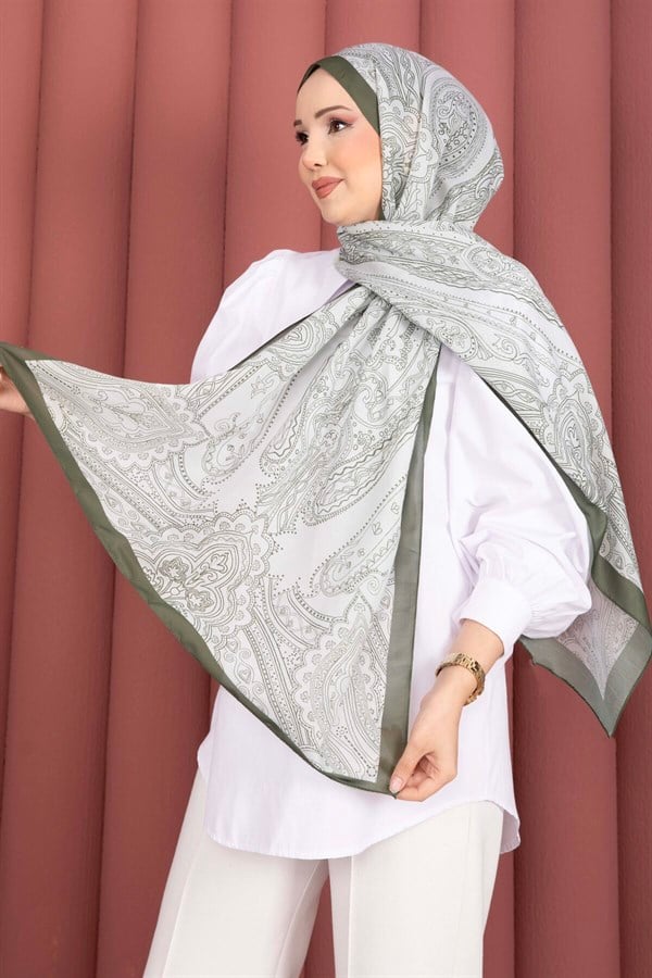 Authentic Motif Shawl Series Khaki