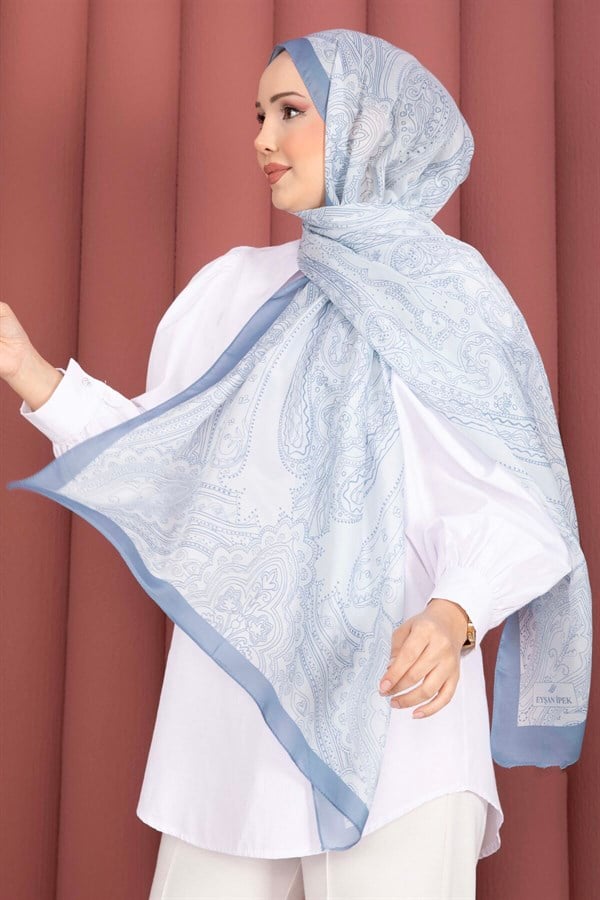 Authentic Motif Shawl Series Indigo