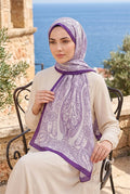 Authentic Motif Shawl Series Purple