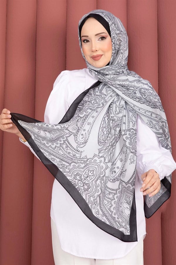 Authentic Motif Shawl Series Black and White