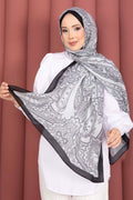 Authentic Motif Shawl Series Black and White
