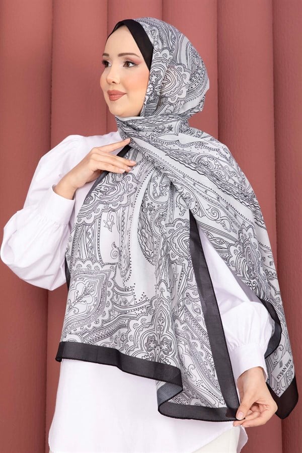 Authentic Motif Shawl Series Black and White