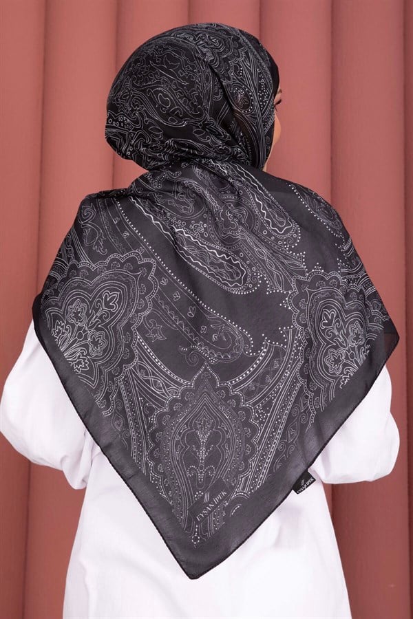 Authentic Motif Shawl Series Black