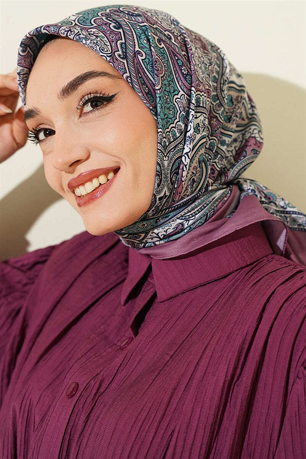 Authentic Patterned Scarf Magenta