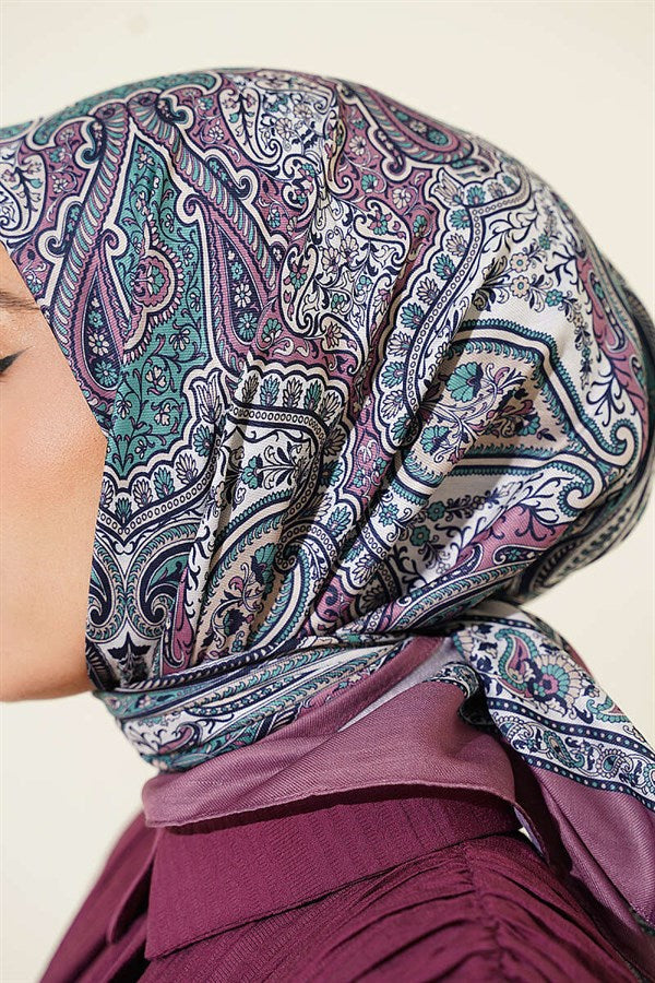 Authentic Patterned Scarf Magenta