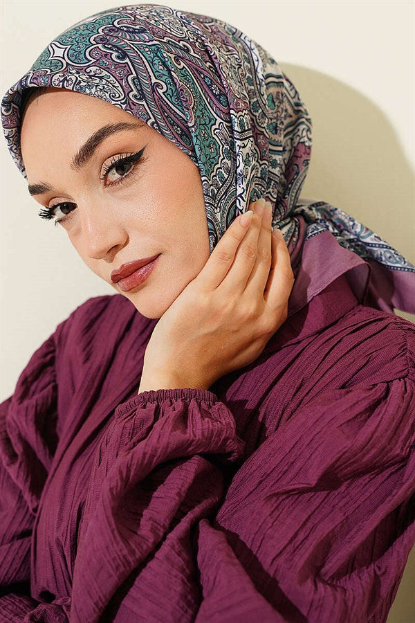 Authentic Patterned Scarf Magenta