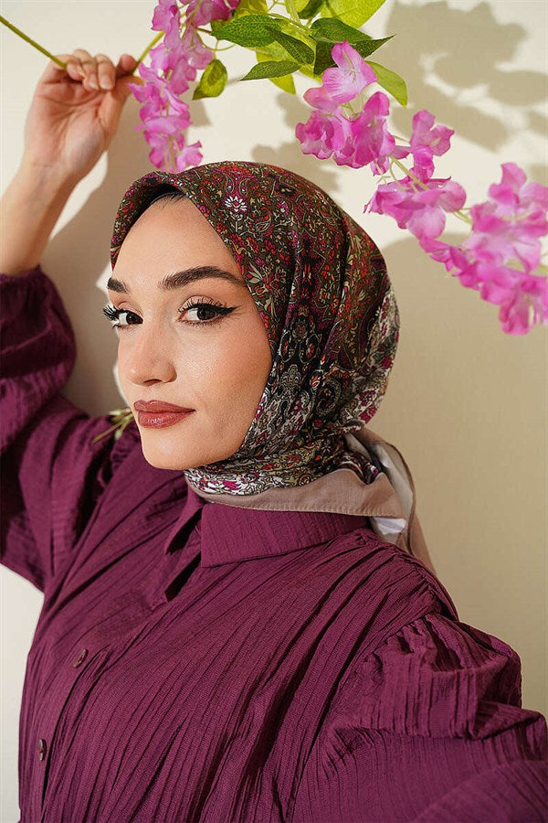 Authentic Patterned Mink Scarf