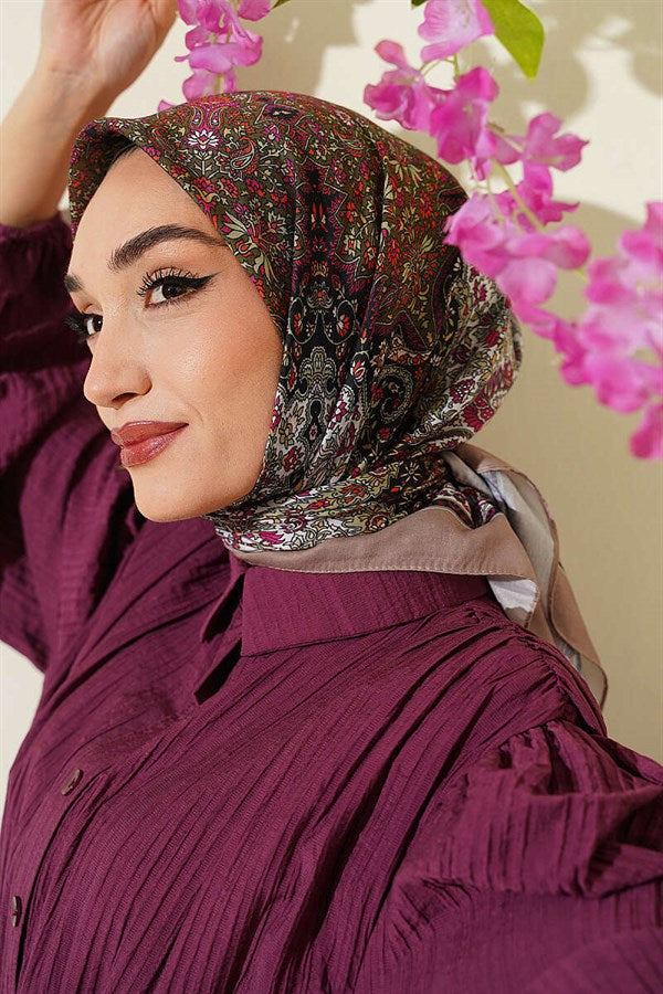 Authentic Patterned Mink Scarf