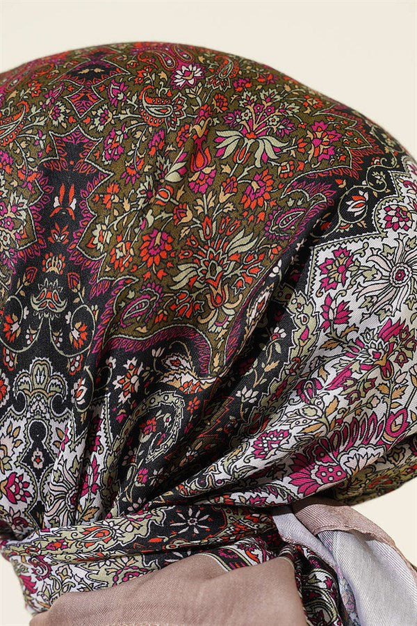 Authentic Patterned Mink Scarf