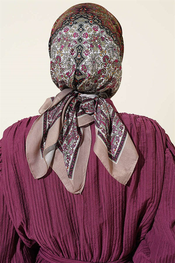 Authentic Patterned Mink Scarf