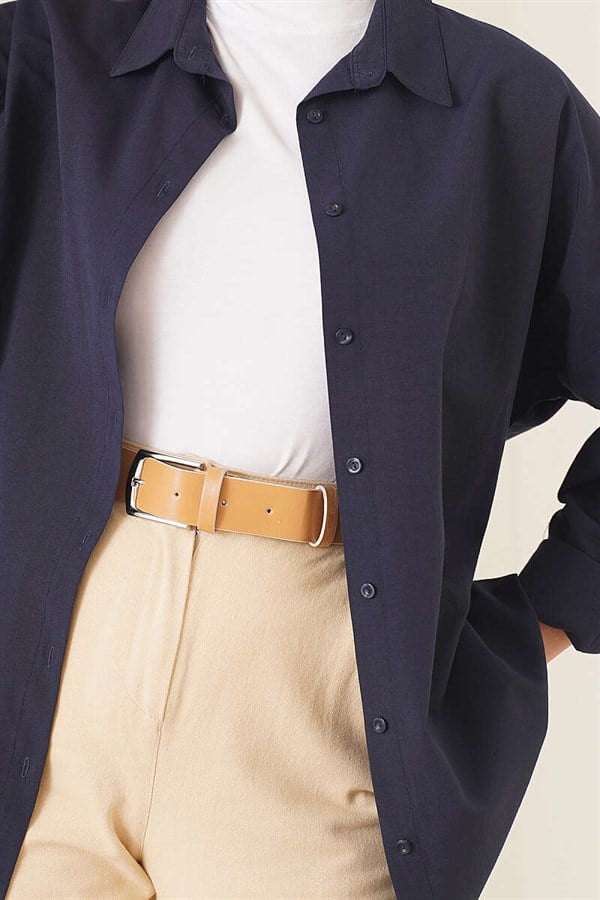 Oversize Shirt Navy Blue