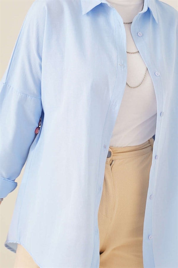 Oversize Shirt Blue