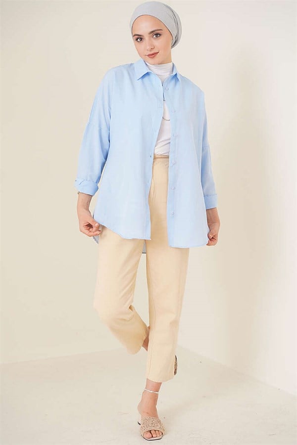Oversize Shirt Blue